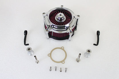 Chrome Exposed Filter Air Cleaner Kit