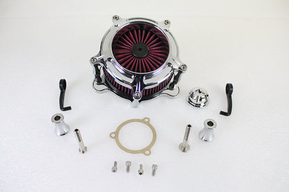 Chrome Exposed Filter Air Cleaner Kit