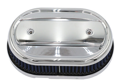 M8 Oval Air Cleaner Cover Kit Chrome