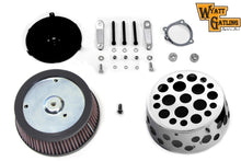 Swiss Cheese Air Cleaner Kit Chrome