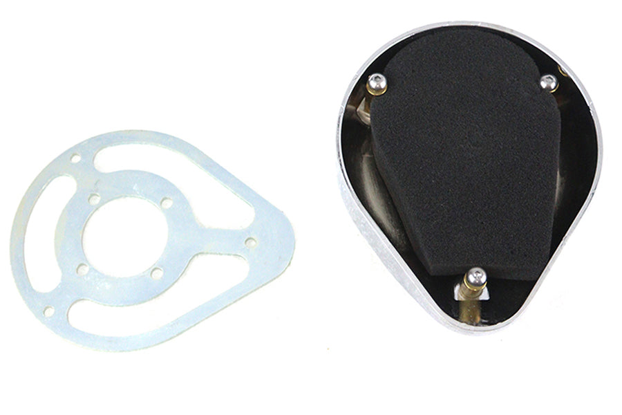 5 Teardrop Linkert Cover Kit Chrome