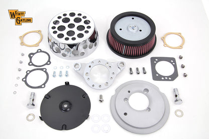 Chrome Wyatt Gatling Air Cleaner Assembly