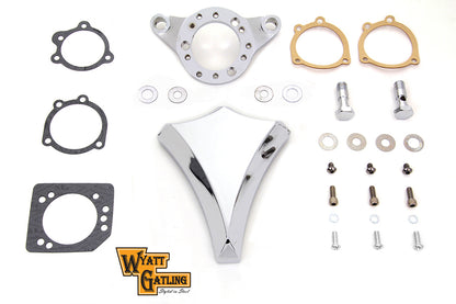 Chrome Wyatt Gatling Air Cleaner Assembly