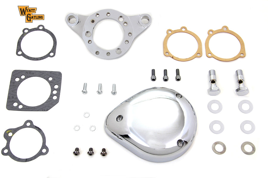 Chrome Wyatt Gatling Air Cleaner Assembly