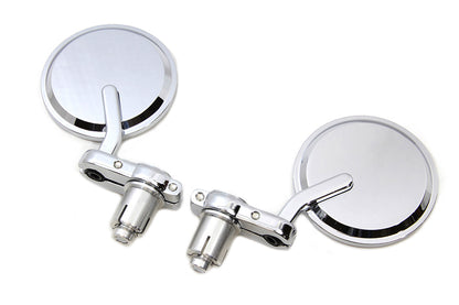 Cafe Style Mirror Set Chrome