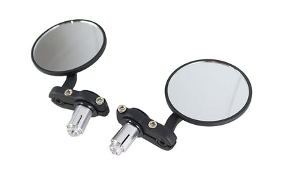 Cafe Style Mirror Set Black