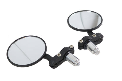 Cafe Style Mirror Set Black
