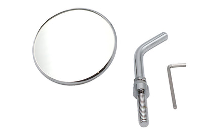 3 Round Mini Mirror Top Triple Tree Mount Chrome