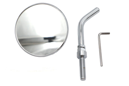 3 Round Mini Mirror Top Triple Tree Mount Chrome