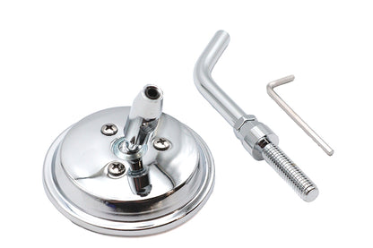 3 Round Mini Mirror Top Triple Tree Mount Chrome