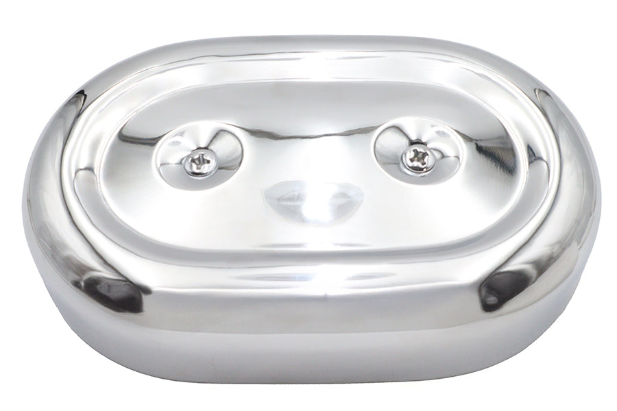 M8 Oval Air Cleaner Cover Kit Chrome