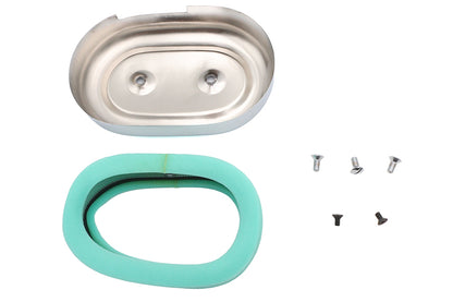 M8 Oval Air Cleaner Cover Kit Chrome
