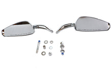 Wyatt Gatling Teardrop Mirror Set Chrome