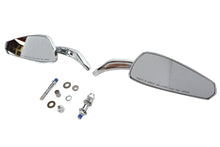 Wyatt Gatling Teardrop Mirror Set Chrome