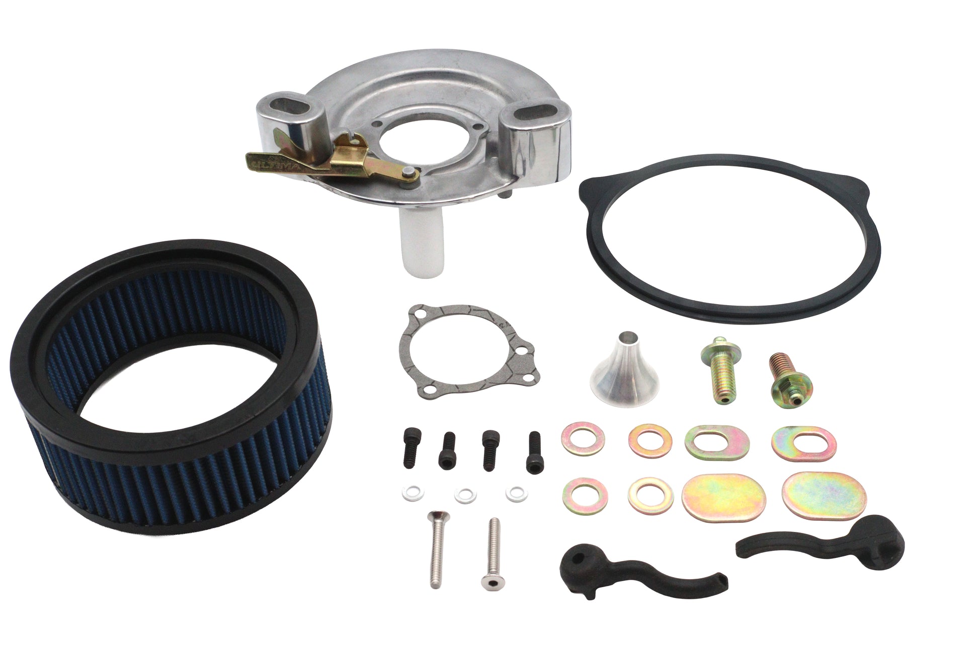 Ultima Free Flow Finned Air Cleaner Kit Polished