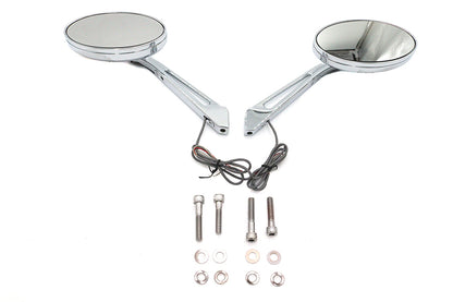 Ellipse Mirror Set with LED Turn Signal