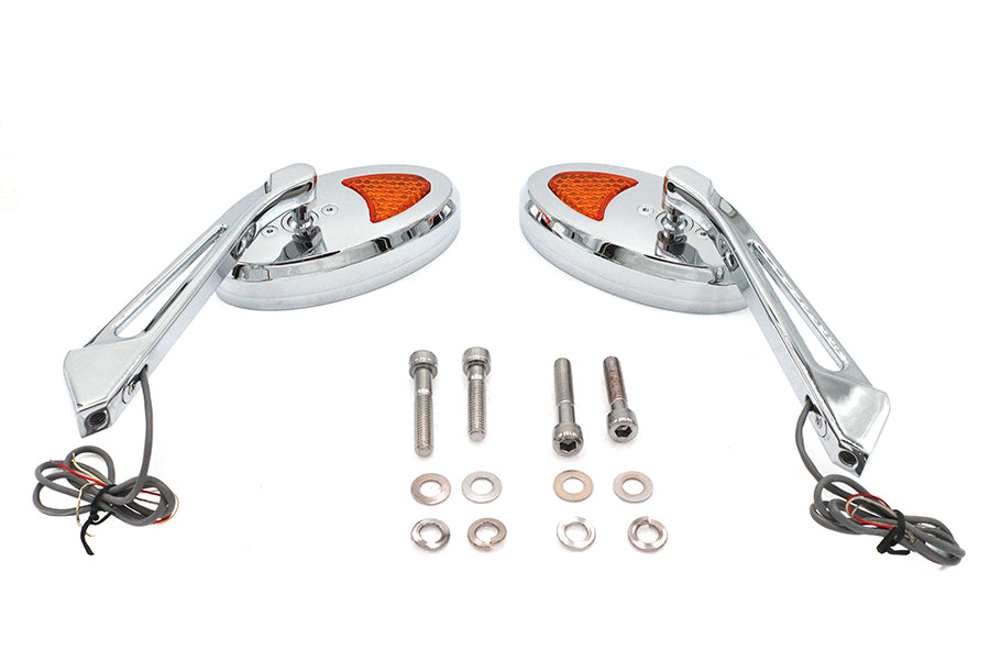 Ellipse Mirror Set with LED Turn Signal