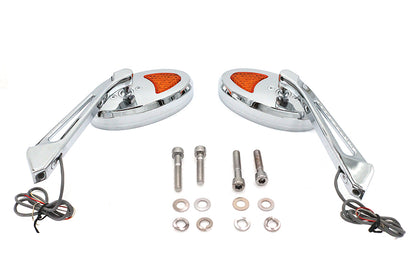 Ellipse Mirror Set with LED Turn Signal