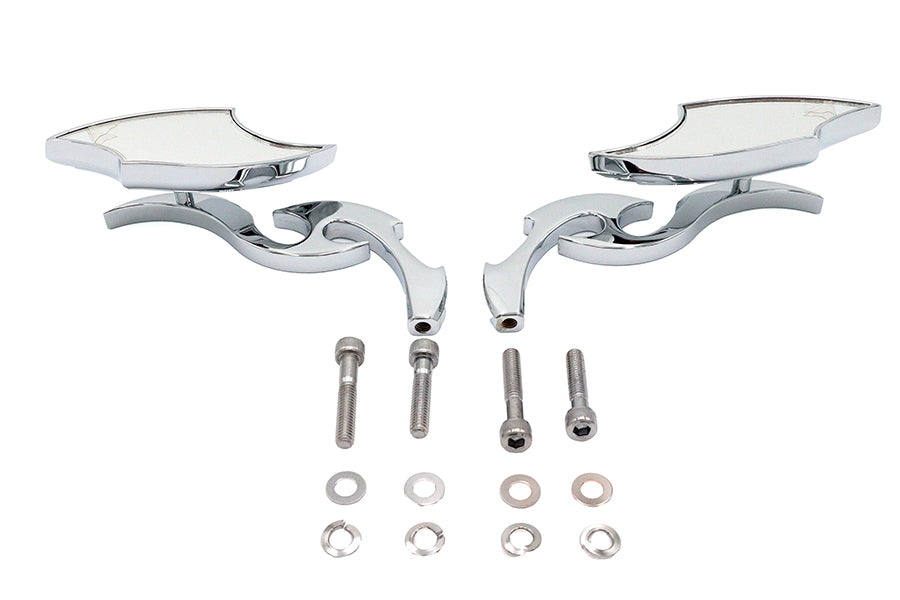 Lucifer Mirror Set Billet with Scroll Stem