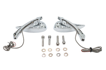 Billet Teardrop Mirror Set