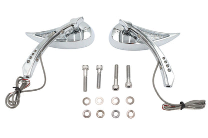 Billet Teardrop Mirror Set