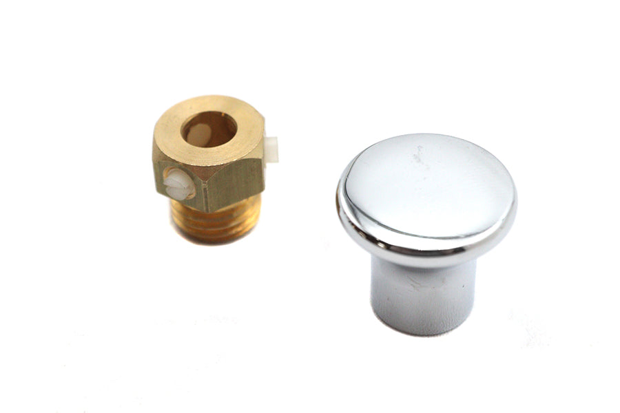Carburetor Choke Cable Knob Chrome