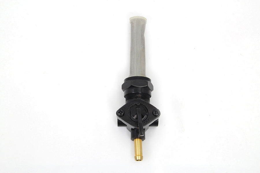 Black Petcock with Straight Outlet and Nut