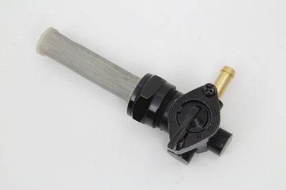 Black Petcock with Right Outlet and Nut