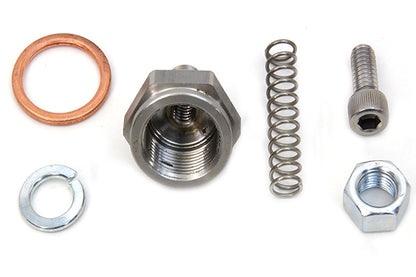 Linkert Carburetor Bowl Lock Nut with Drain Zinc