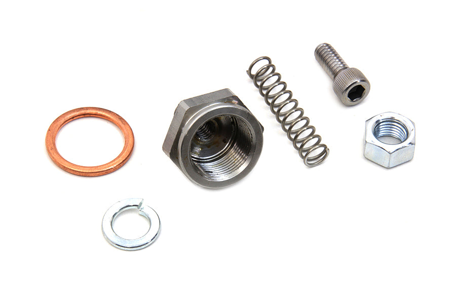 Linkert Carburetor Bowl Lock Nut with Drain Zinc