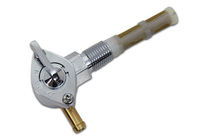 Chrome Petcock with 90° Outlet