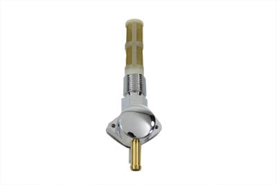 Petcock Straight Outlet Chrome