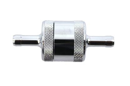 Pingel Inline Fuel Filter Chrome