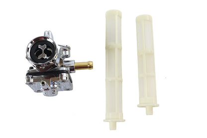 Vacuum Petcock Fuel Valve Chrome