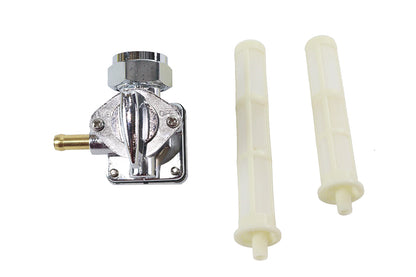 Vacuum Petcock Fuel Valve Chrome