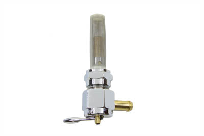 Sifton Chrome Hex Petcock Forward Facing with Nut