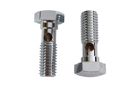 Breather Banjo Bolt Set Chrome