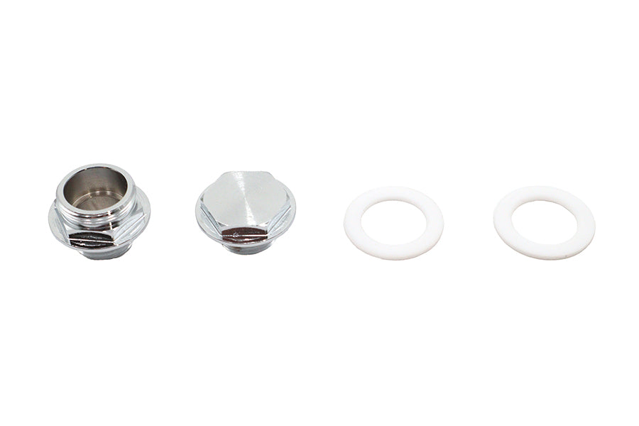 Petcock Adapter Set Chrome