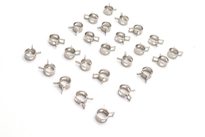 Nickel Plated Oil Line Hose Clamp
