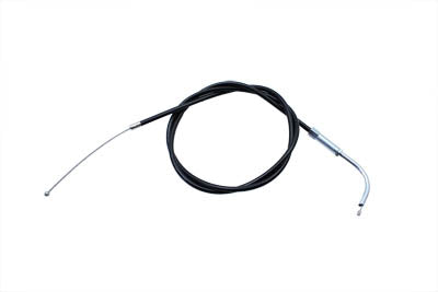 Black Throttle Cable with 38 Casing and 90° Elbow Fitting