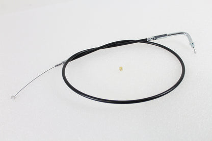 Black Throttle Cable with 38 Casing and 90° Elbow Fitting