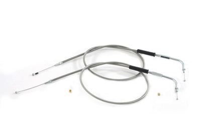 Stainless Steel Throttle and Idle Cable Set
