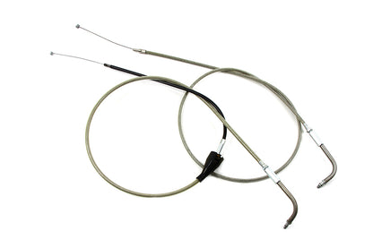 46 Stainless Steel Throttle and Idle Cable Set