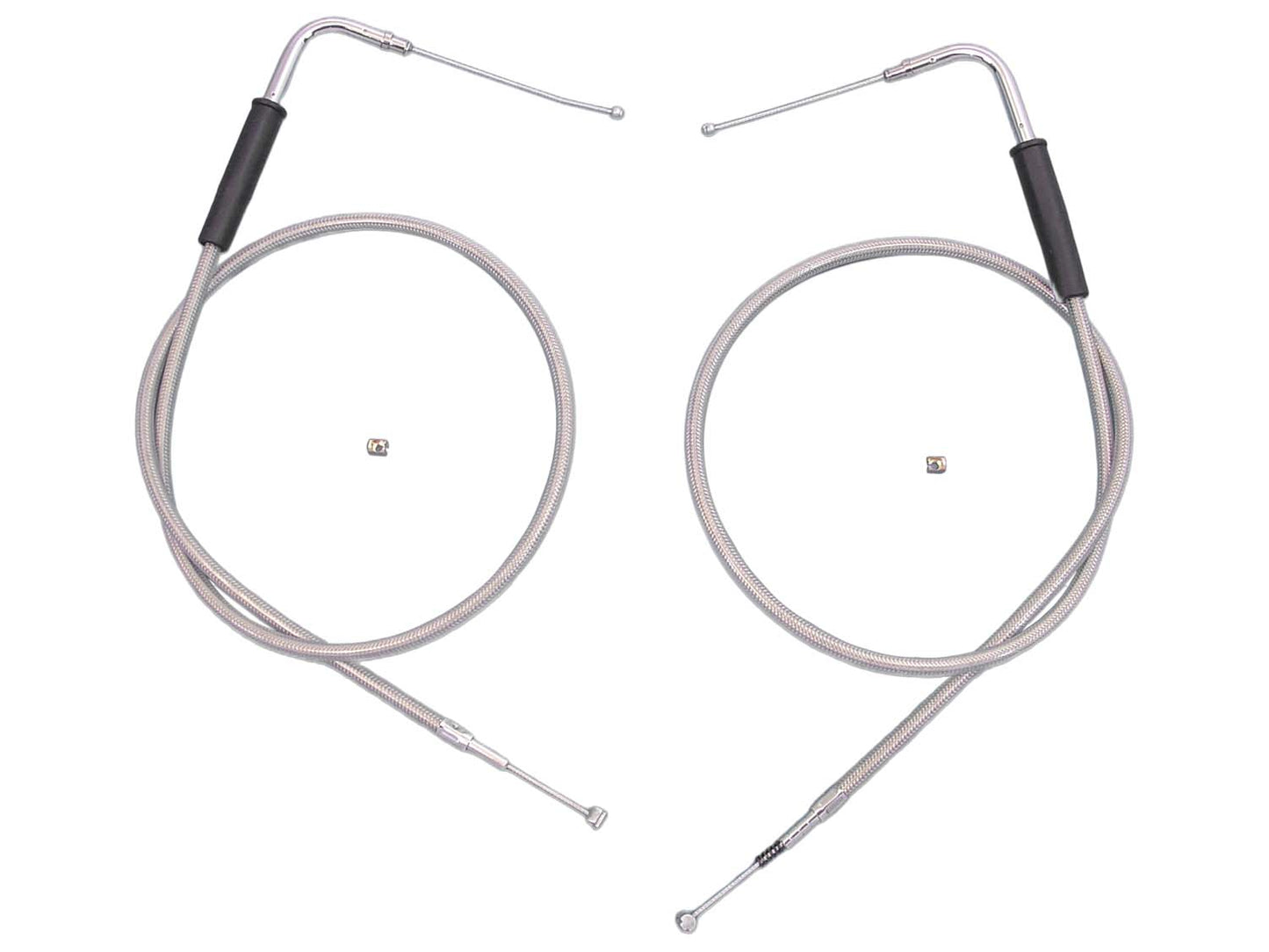 30-1/2 Stainless Steel Throttle and Idle Cable Set