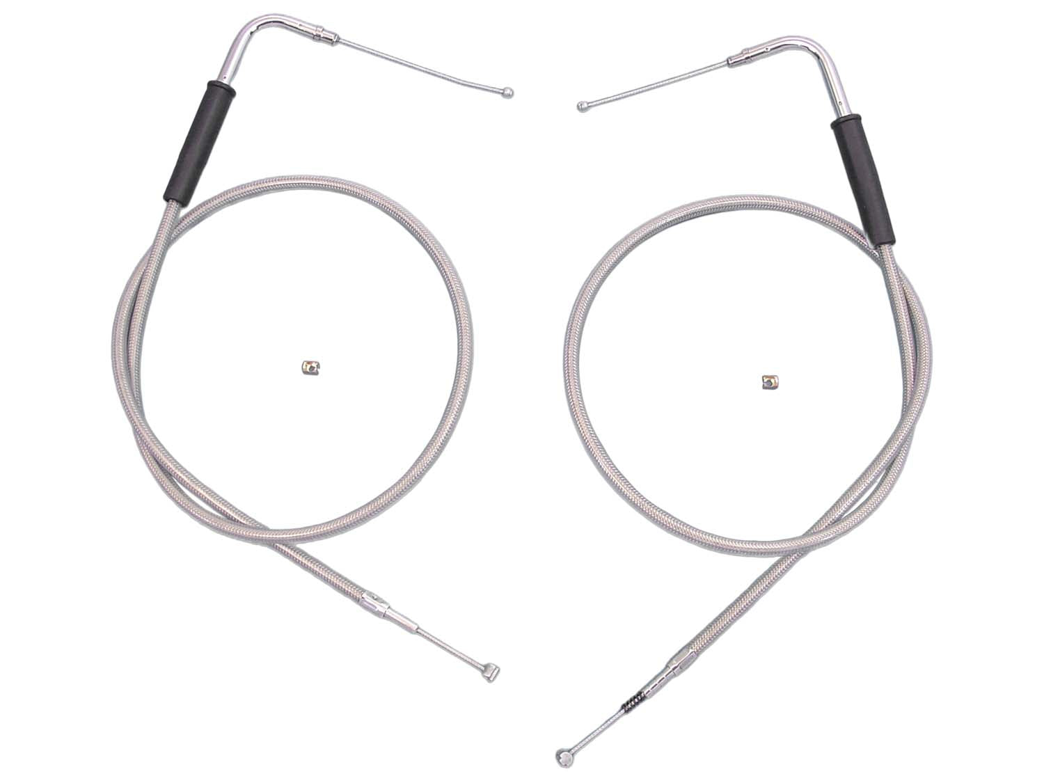 30-1/2 Stainless Steel Throttle and Idle Cable Set