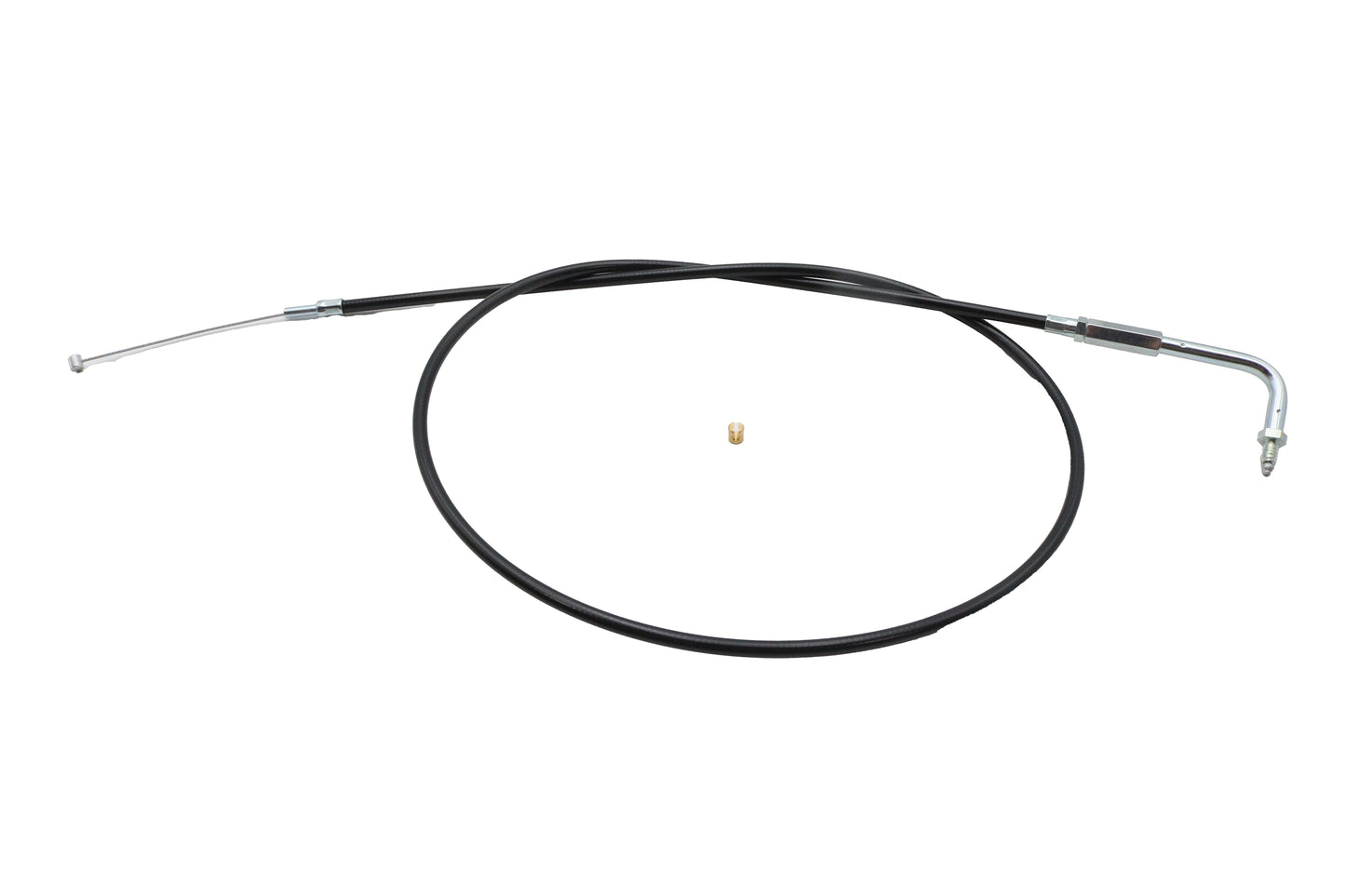 Black Throttle Cable with 90° Elbow Fitting