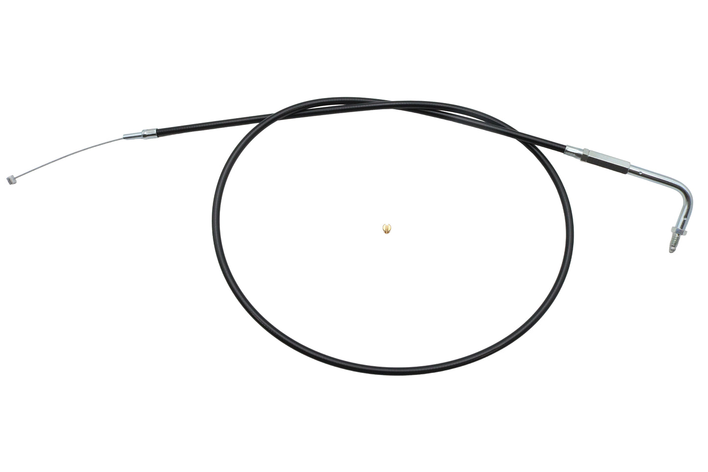Black Throttle Cable with 90° Elbow Fitting