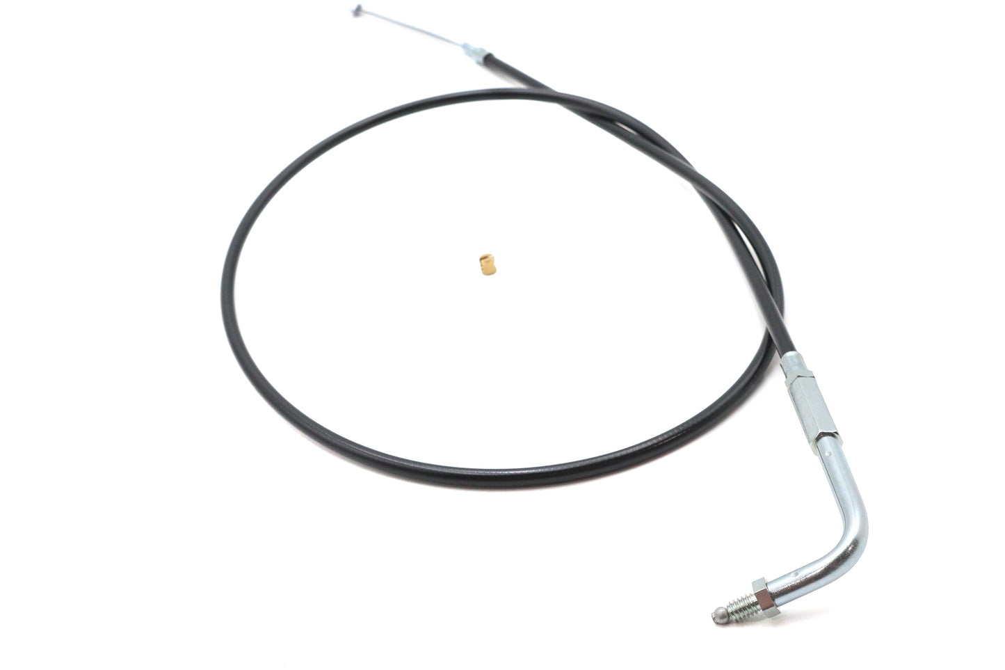 Black Throttle Cable with 90° Elbow Fitting