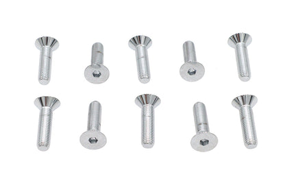 Allen Flat Head Screws Chrome 5/16 x 1-1/4