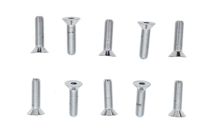 Allen Flat Head Screws Chrome 5/16 x 1-1/4